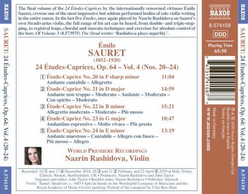 Nazrin Rashidova - Sauret: 24 Études-caprices, Vol. 4 (2020) [Hi-Res]