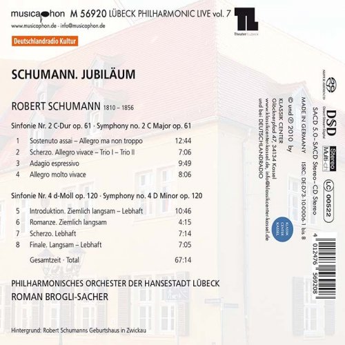 Lubeck Philharmonic Orchestra - Schumann: Symphonies Nos. 2 & 4 (Live) (2020)