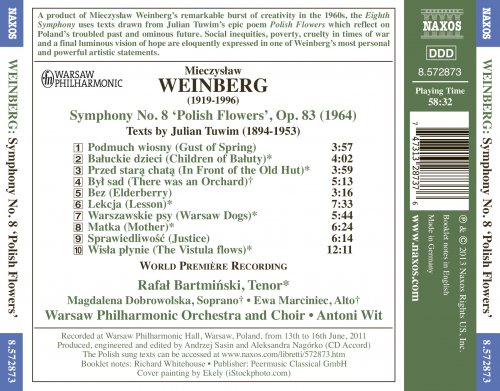 Warsaw Philharmonic Orchestra and Choir, Antoni Wit - Weinberg: Symphony No. 8, Op. 83, "Tvetï Pol'shi", "Kwiaty Polskie" (Polish Flowers) (2013) [Hi-Res]