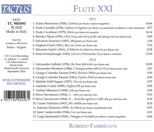 Roberto Fabbriciani - Flute XXI (2020)