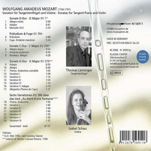 Thomas Leininger - Mozart: Works for Piano & Violin (2020)