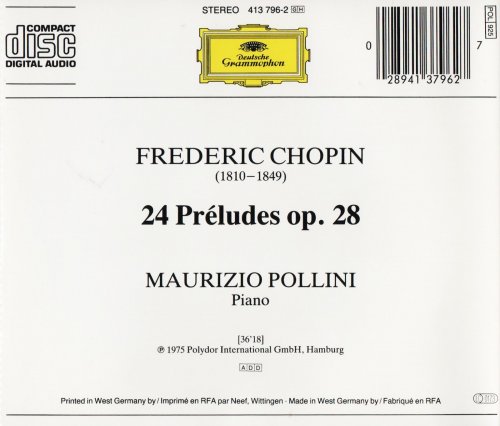 Maurizio Pollini - Chopin: Preludes (1975/2016)