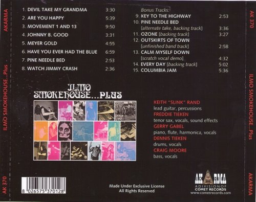 Ilmo Smokehouse - Ilmo Smokehouse...Plus (Reissue) (1970-71/2006)