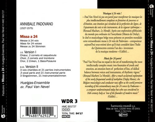 Huelgas-Ensemble & Paul Van Nevel - Padovano: Messe à 24 voix (2001)