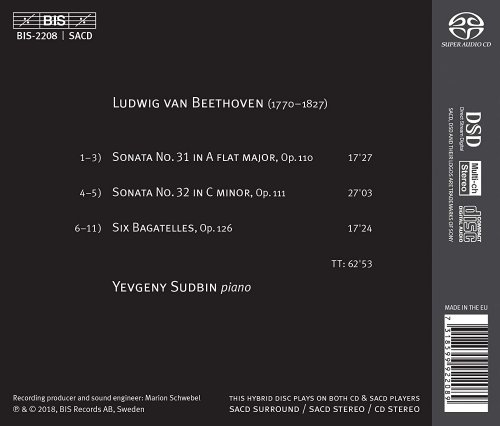 Yevgeny Sudbin - Beethoven: Sonatas Op.110 & Op.111, Bagatelles Op.126 (2018) CD-Rip