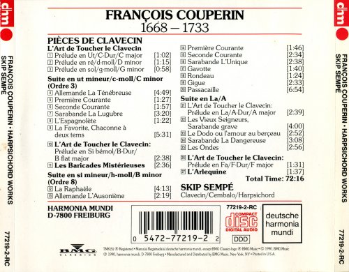 Skip Sempe - Francois Couperin: Pieces De Clavecin (1990)