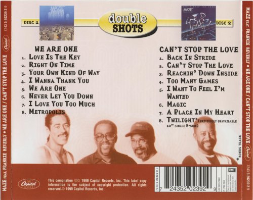 Maze Featuring Frankie Beverly - We Are One `83 / Can't Stop the Love `85 (1999) CD-Rip