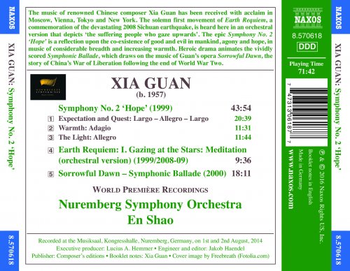 Nuremberg Symphony Orchestra, En Shao - Guan Xia: Symphony No. 2 "Hope" (2016) [Hi-Res]