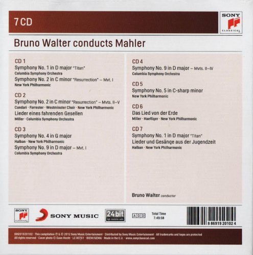 Bruno Walter - Bruno Walter conducts Mahler (7CD) (2012)