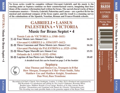 Septura - Music for Brass Septet, Vol. 4 (2016) [Hi-Res]