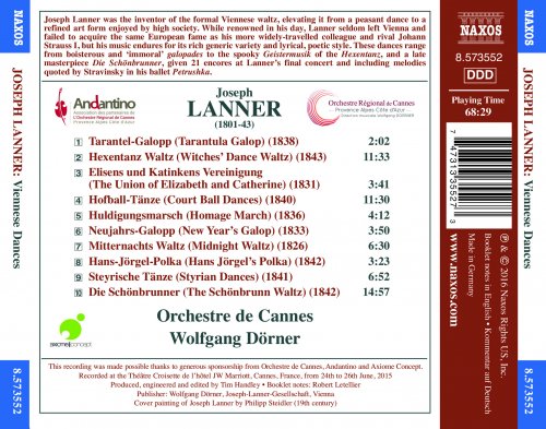 Orchestre de Cannes, Wolfgang Dörner - Lanner: Viennese Dances (2016) [Hi-Res]