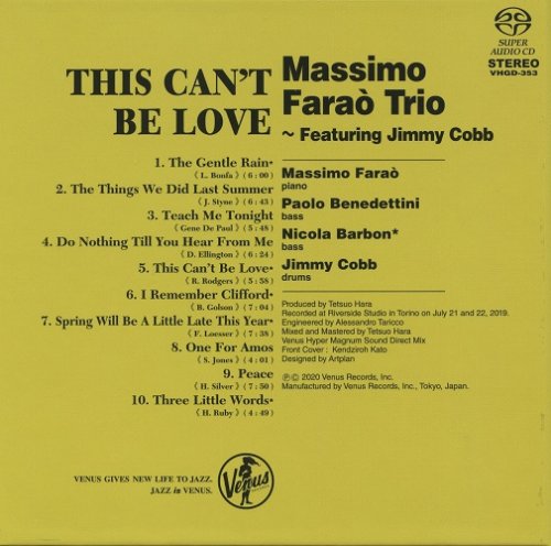 Massimo Farao Trio - This Can't Be Love (2020) [SACD]