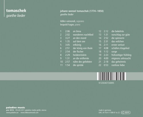 Ildiko Raimondi - Tomaschek: Goethe Lieder (2011/2020)