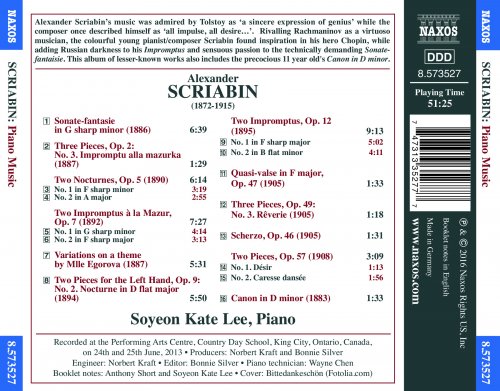 Soyeon Kate Lee - Scriabin: Piano Music, Vol. 1-2 (2016) [Hi-Res]