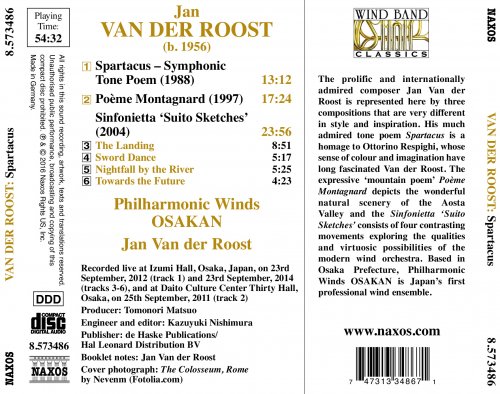 Philharmonic Winds OSAKAN, Jan Van der Roost - Jan Van der Roost: Music for Wind Band (2016) [Hi-Res]