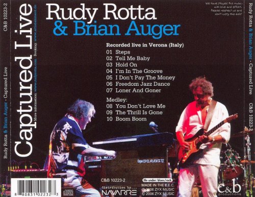 Rudy Rotta & Brian Auger - Captured Live (2006)