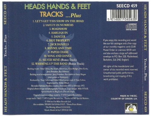 Heads, Hands & Feet - Tracks...Plus (Reissue) (1971/1996)