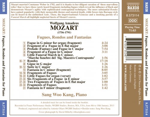 Sang Woo Kang - Mozart: Fugues, Rondos & Fantasias (2014) [Hi-Res]