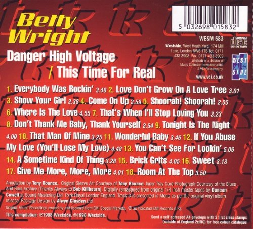 Betty Wright - Danger High Voltage & This Time For Real (1998) CD-Rip