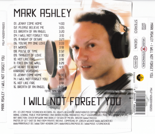 Mark Ashley - I Will Not Forget You (2017)