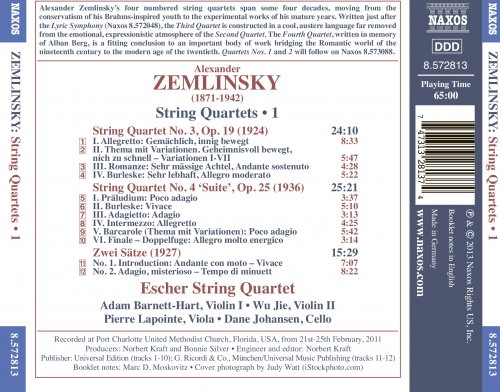 Escher String Quartet - Zemlinsky: String Quartets, Volume 1-2 (2013/2014)