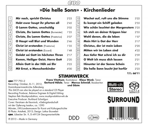 Stimmwerck - Die helle Sonn leuchtet: Deutsche Kirchenlieder (2013)