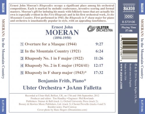 Ulster Orchestra, JoAnn Falletta & Benjamin Frith - Moeran: In the Mountain Country (2014) [Hi-Res]