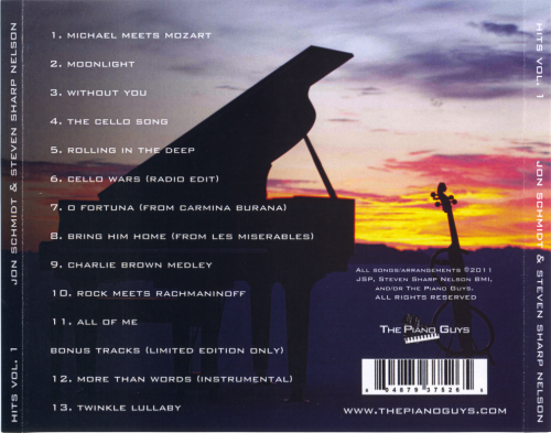 Jon Schmidt & Steven Sharp Nelson - The Piano Guys: Hits Volume I (2012)