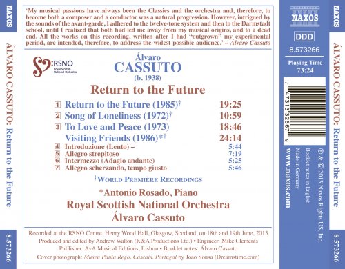Royal Scottish National Orchestra, Álvaro Cassuto, Antonio Rosado - Álvaro Cassuto: Return to the Future (2013) [Hi-Res]
