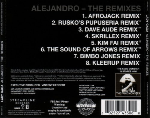 Lady Gaga - Alejandro (The Remixes) (2010)