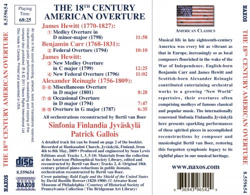 Sinfonia Finlandia Jyväskylä, Patrick Gallois - The 18th Century American Overture (2011) [Hi-Res]