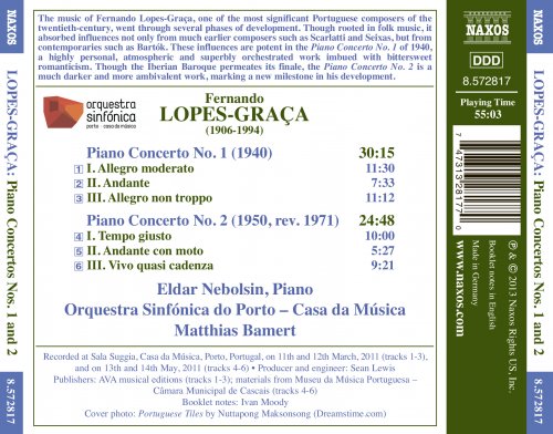 Eldar Nebolsin, Orquestra Sinfónica do Porto – Casa da Música, Matthias Bamert - Fernando Lopes-Graça: Piano Concertos Nos. 1 and 2 (2013) [Hi-Res]
