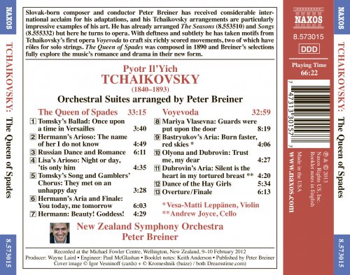 New Zealand Symphony Orchestra, Peter Breiner - Tchaikovsky: The Queen Of Spades & Voyevoda (2013) [Hi-Res]