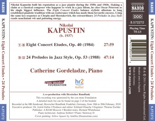 Catherine Gordeladze - Kapustin: Eight Concert Etudes & 24 Preludes in Jazz Style (2011) [Hi-Res]