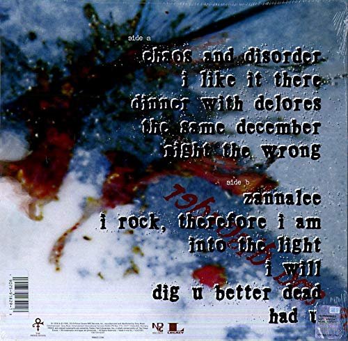 Prince - Chaos and Disorder (1996/2019) LP