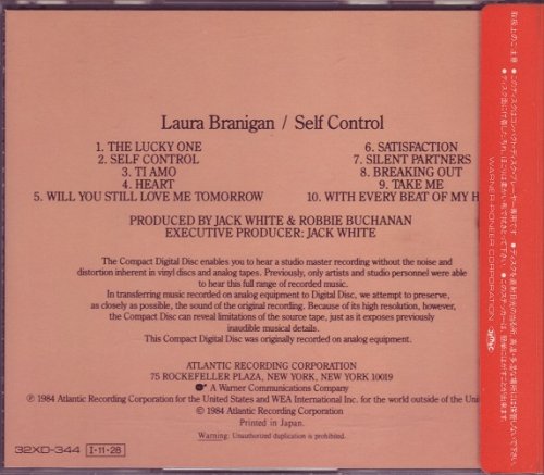 Laura Branigan - Self Control (1984) [1985] CD-Rip