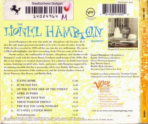 Lionel Hampton Quintet - The Lionel Hampton Quintet (1954)