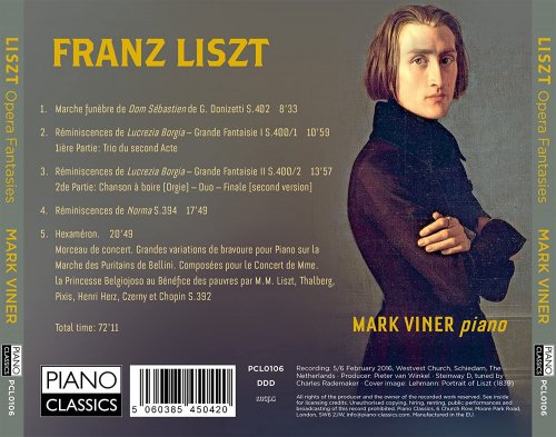 Mark Viner - Liszt: Opera Fantasies (2016) [Hi-Res]