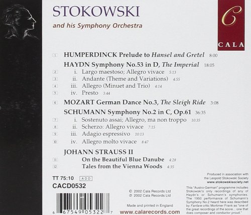 Leopold Stokowski's Symphony Orchestra - Schumann: Symphony No. 2 - Haydn: Symphony No. 53 - Humperdinck, Mozart and Johann Strauss (2019)