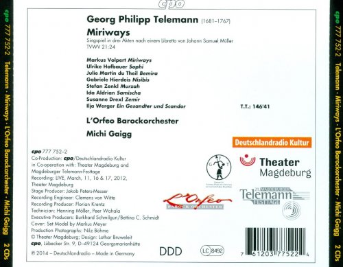 Georg Philipp Telemann - Miriways (2014)