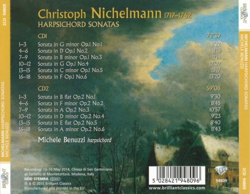 Michele Benuzzi - Nichelmann: Harpsichord Sonatas (2015) CD-Rip