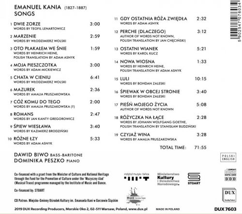 Dawid Biwo and Dominika Peszko - Kania: Vocal Works (2020) [Hi-Res]