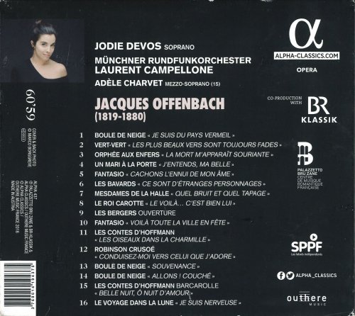 Jodie Devos - Offenbach Colorature (2019) CD-Rip