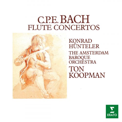 Konrad Hunteler - CPE Bach: Flute Concertos (1989/2020)