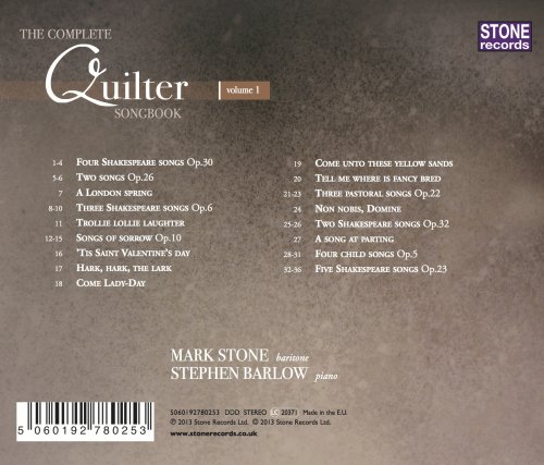 Mark Stone - Quilter: The Complete Songbook, Vol. 1 (2013)