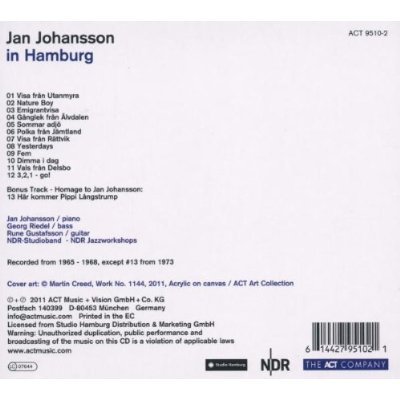 Jan Johansson - Jan Johansson In Hamburg (2011)