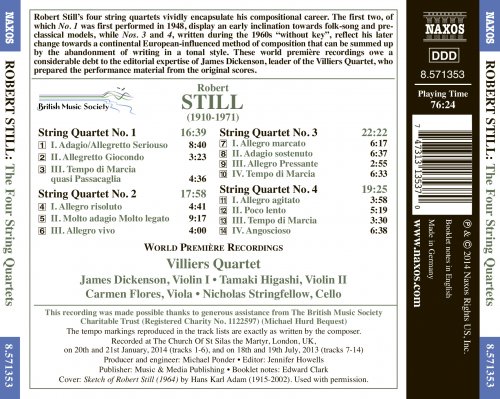 Villiers Quartet - Still: The 4 String Quartets (2014) [Hi-Res]