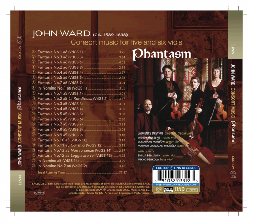 Phantasm - John Ward: Consort music for five and six viols (2009) [Hi-Res]