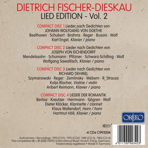 Dietrich Fischer-Dieskau - Dietrich Fischer-Dieskau: Lied-Edition, Vol. 2 (2020)