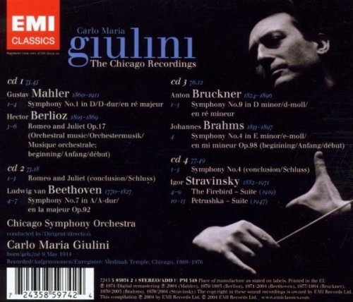 Carlo Maria Giulini - The Chicago Recordings (2004)